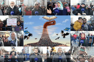 Kur'an için meydanlara inen Müslüman Halk: “Allah'a ve Kur'an’a canımız feda olsun”